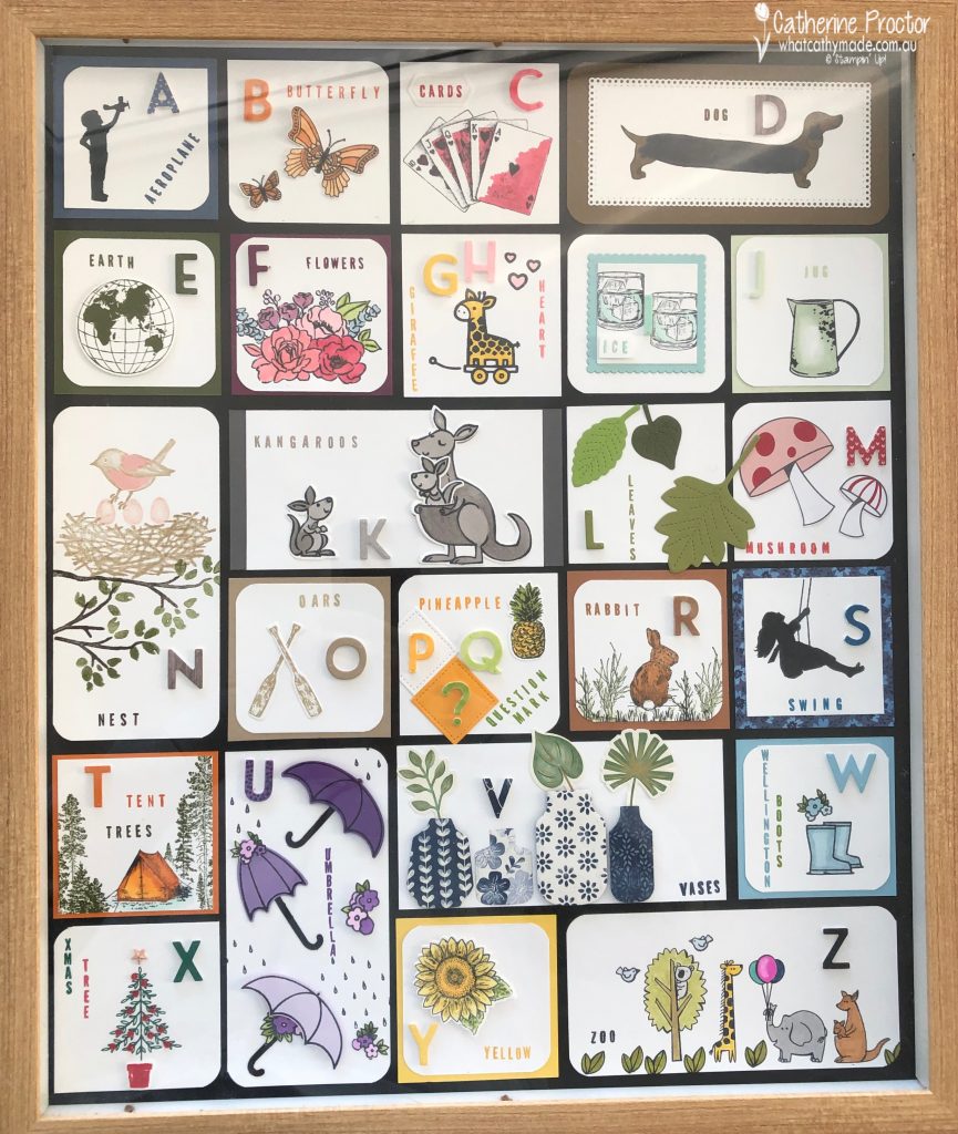 Stampin' Up! Alphabet Sampler What Cathy Made