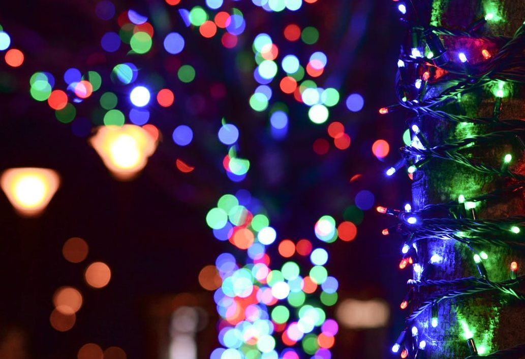 illuminated christmas lights at night News