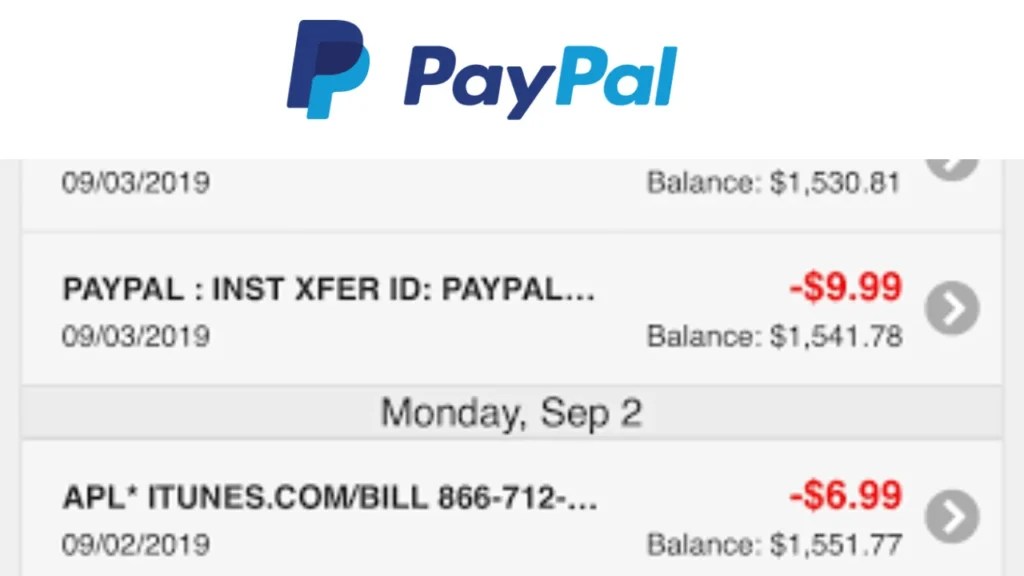 What Is the PayPal Inst Xfer Charge on Bank Statement?