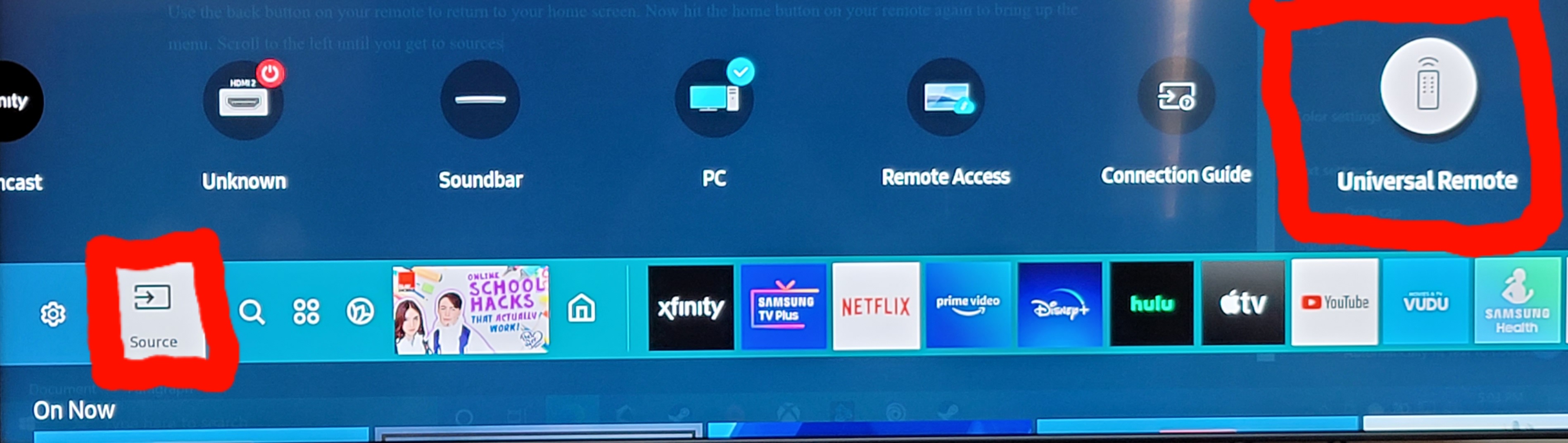 Control an Xfinity X1 Cable Box and Other RF Devices with a Samsung