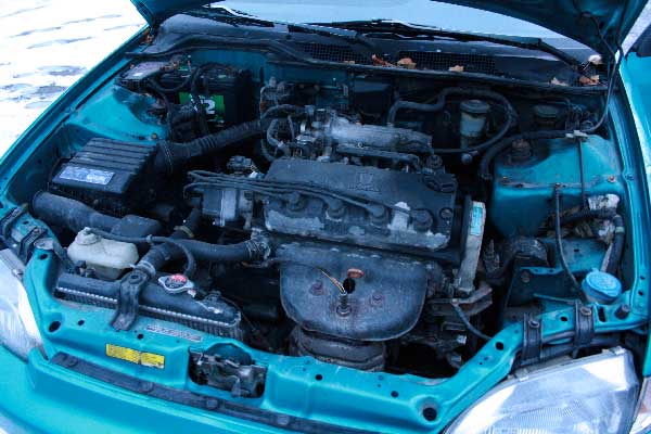 1992 Honda Civic VX, all stock, original VTEC-e engine, shift indicator