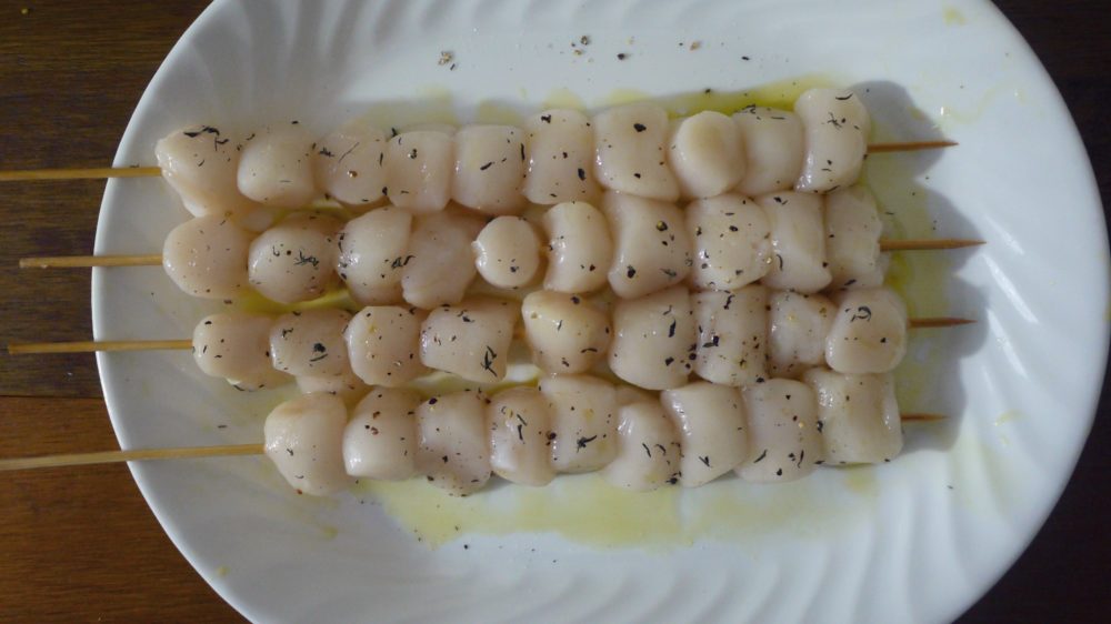 Grilled Bay Scallop Skewers What Great Grandma Ate