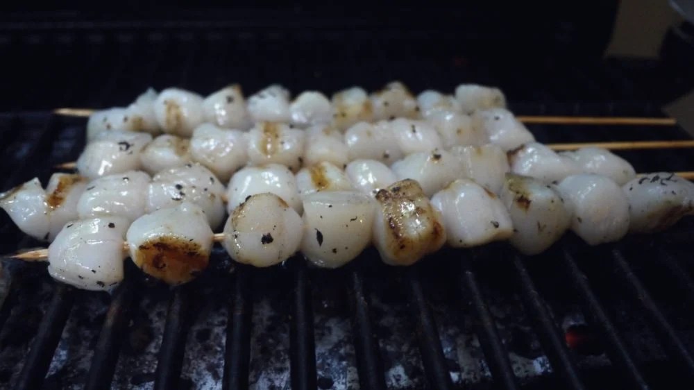 Grilled Bay Scallop Skewers What Great Grandma Ate