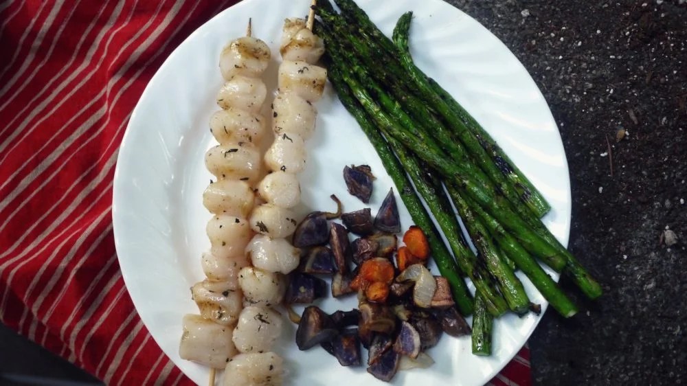 Grilled Bay Scallop Skewers What Great Grandma Ate