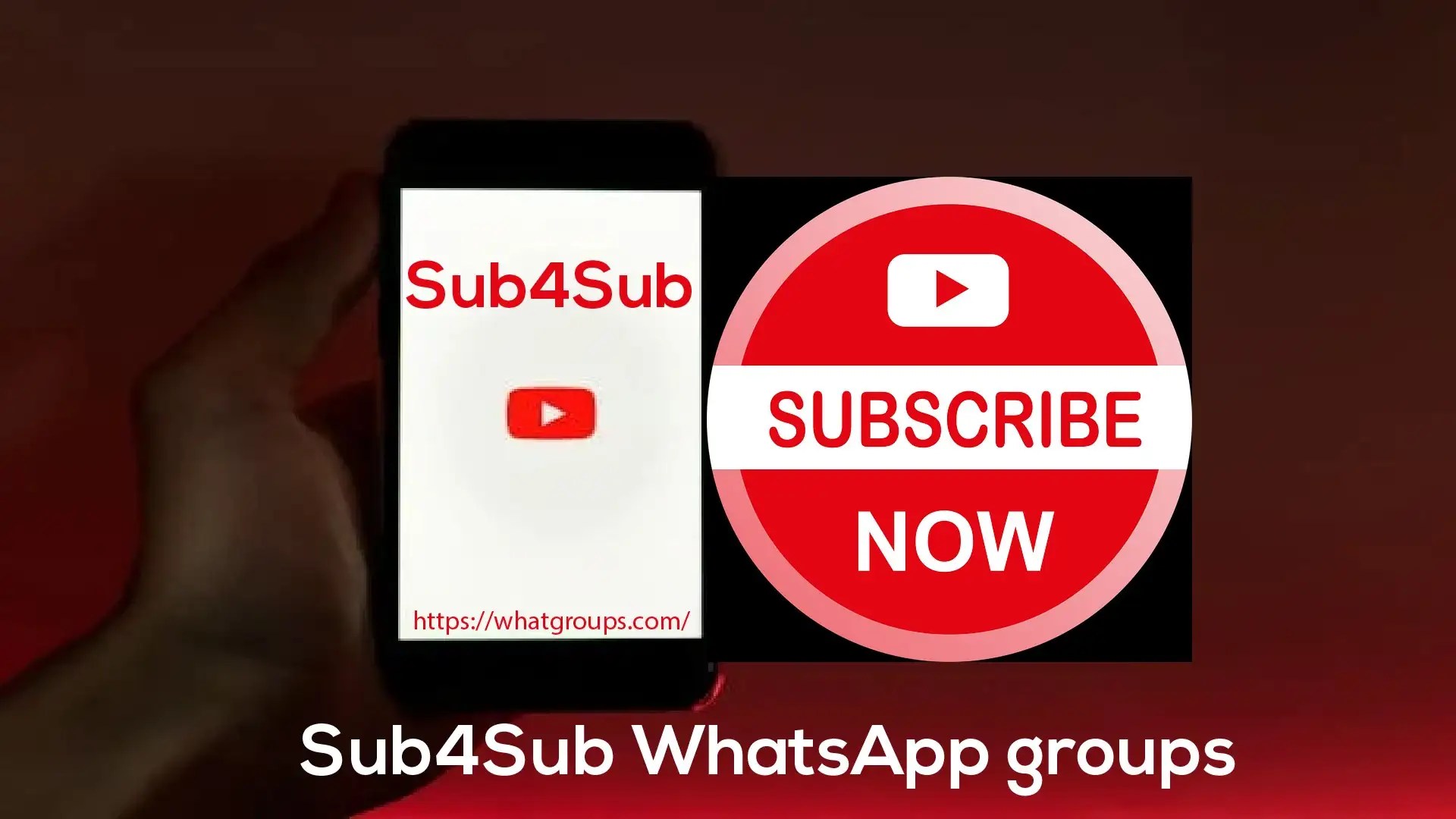 1500+ Active Sub4Sub WhatsApp groups 2024