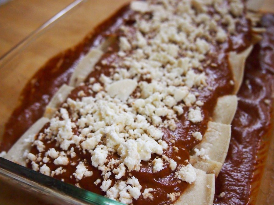 veggie enchiladas moles what i do