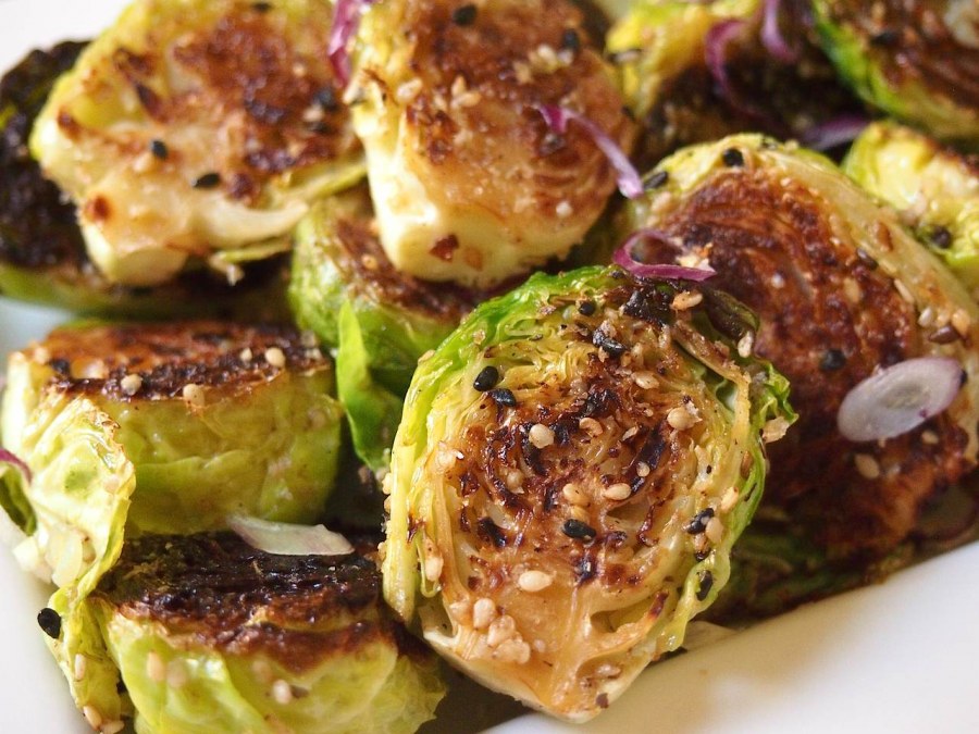 sesame brussels sprouts what i do