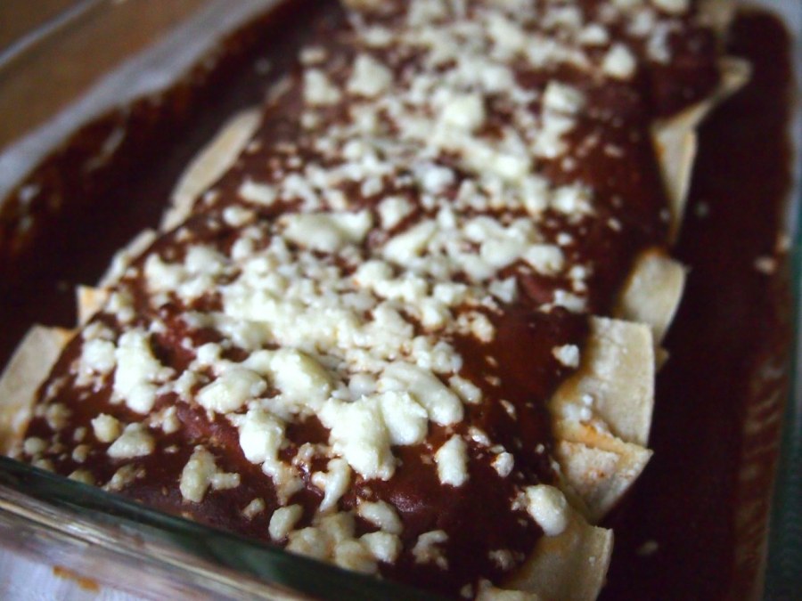 veggie enchiladas moles what i do