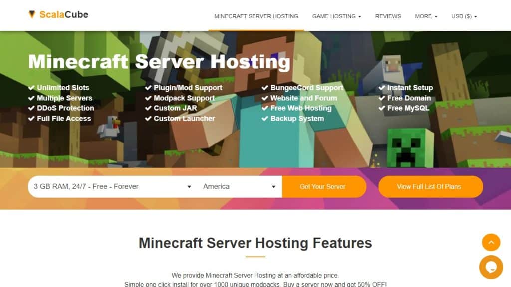 Free Minecraft Server Hosting FreeBee Plan