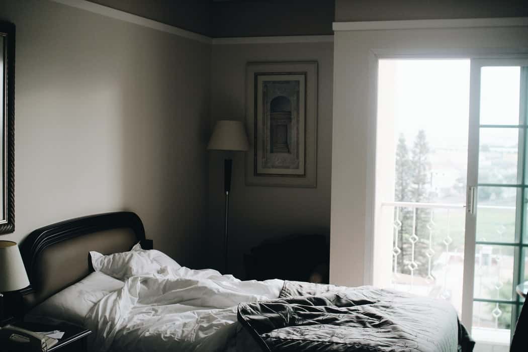 bedroom in the morning