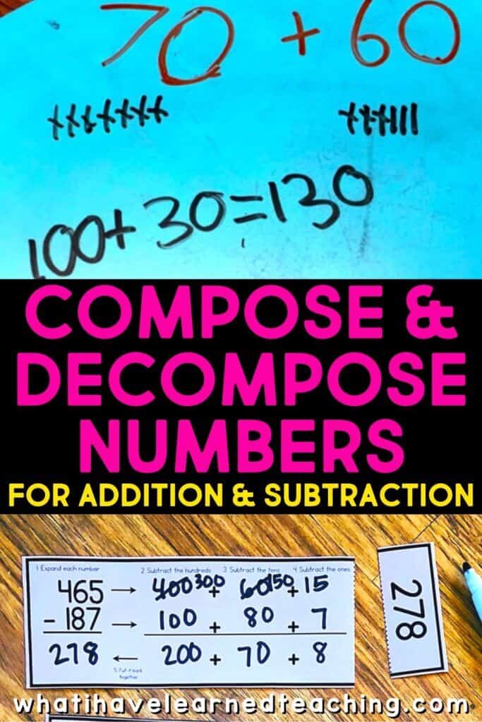 Compose & Decompose Numbers for Addition & Subtraction