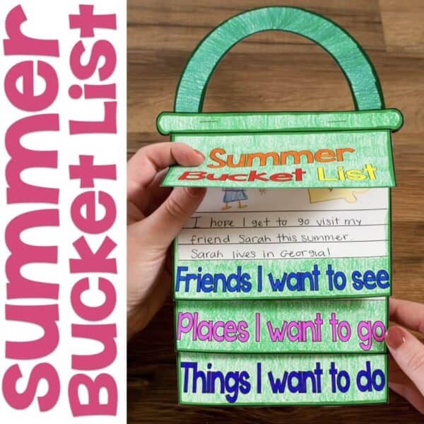 Summer Bucket List Flap Book Writing Craftivity
