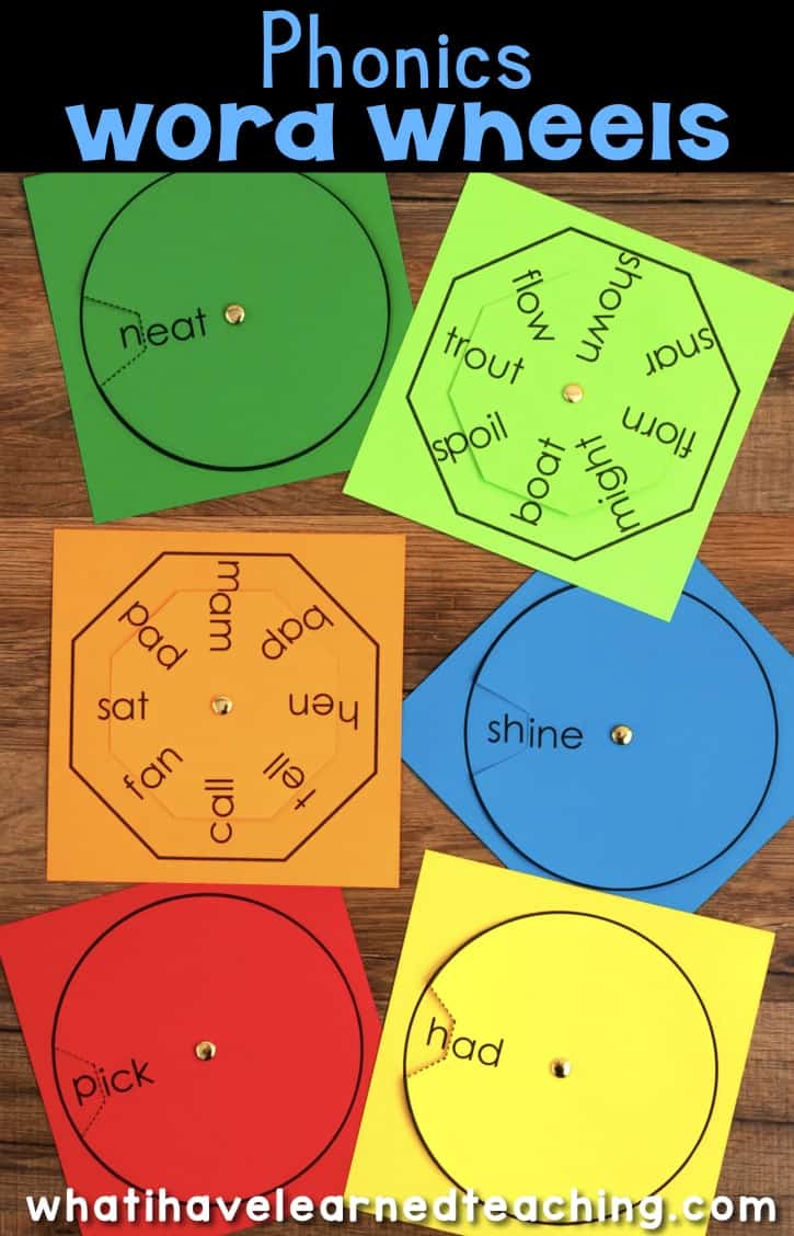 Phonics Word Wheels for Reading Groups or Word Work