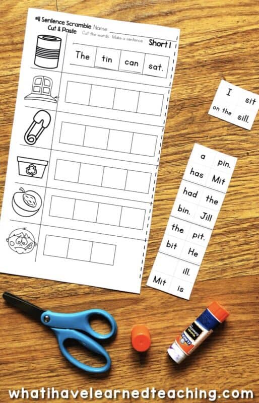 Short I Phonics Worksheets - Short I CVC Words