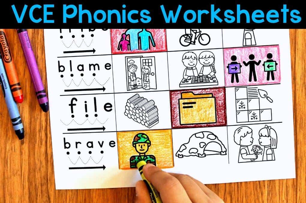 VCE Phonics Worksheets - Silent E Worksheets