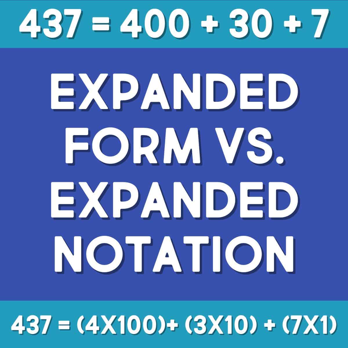 Expanded Form vs. Expanded Notation - What's the Difference?