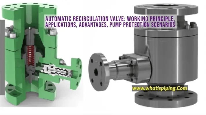 Automatic Recirculation Valve: Working Principle, Applications