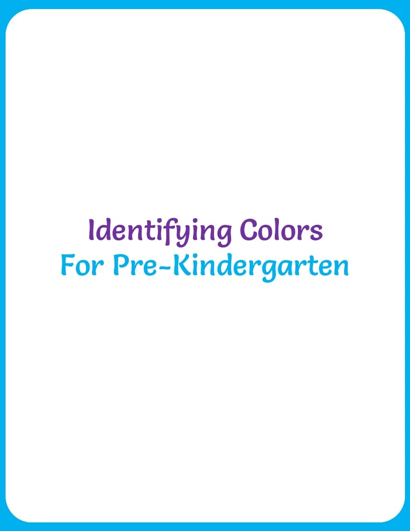 Identify Colors (1) Your Home Teacher