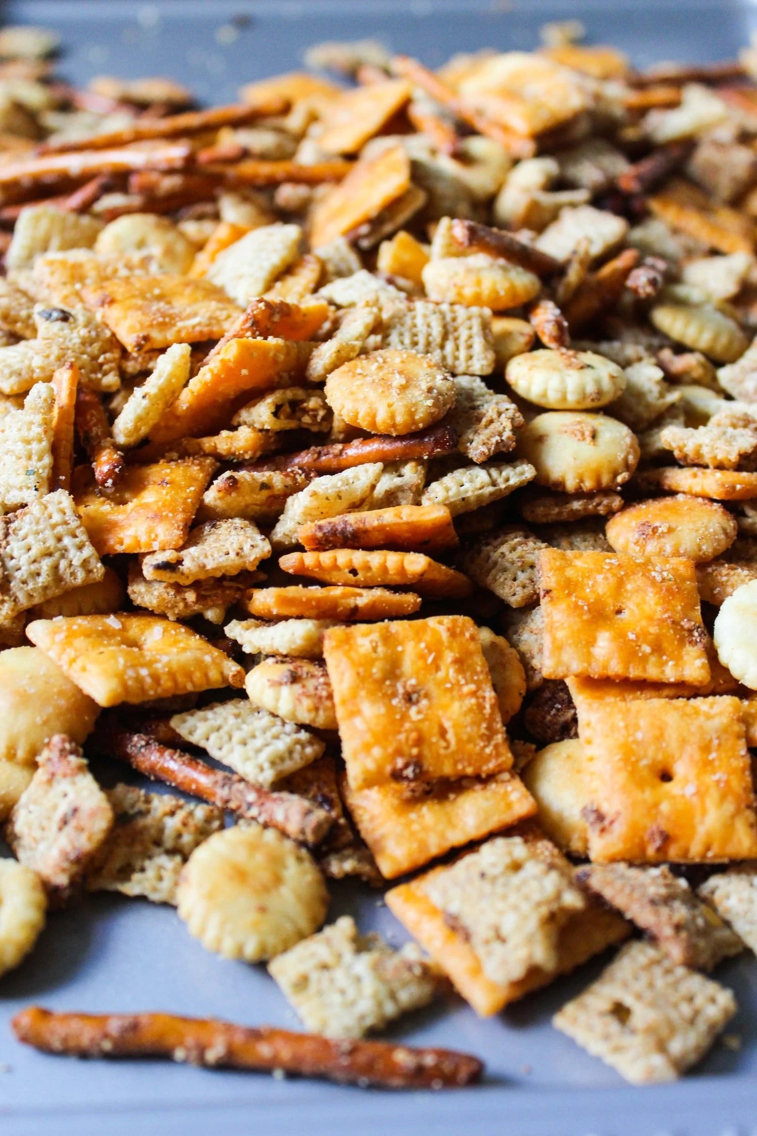 Cheesy Brown Butter Chex Mix Recipe What Molly Made