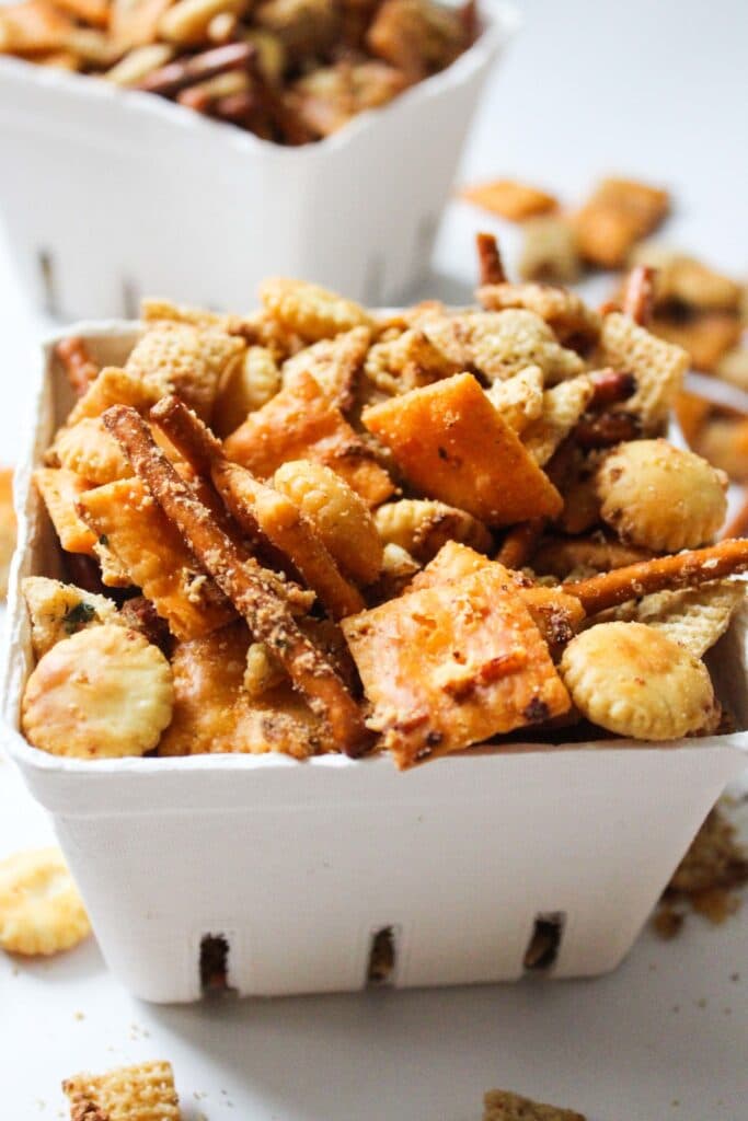 Cheesy Brown Butter Chex Mix Recipe What Molly Made