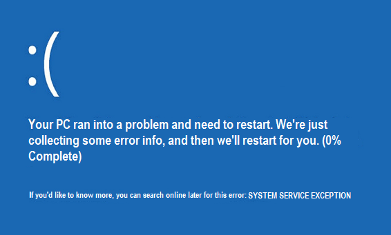 System Service Exception How To Fix This BSOD Error In Windows 10