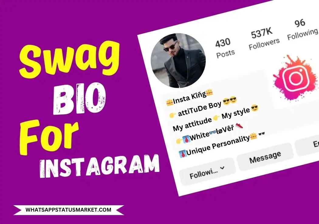 Best 1000+ Swag Bio For instagram in Hindi 2024 [NEW]