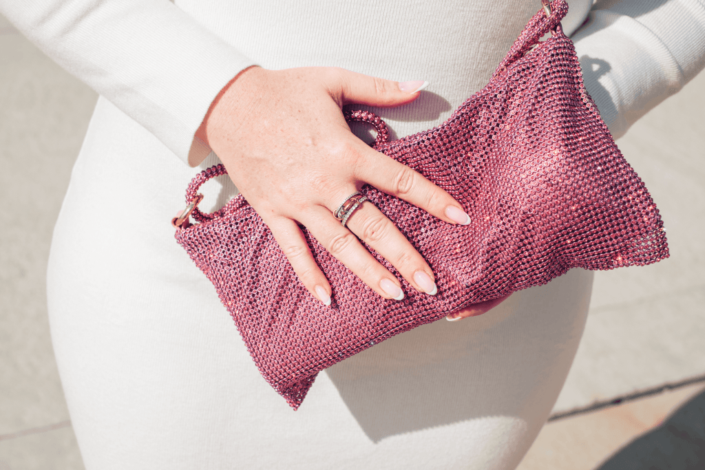 Russian Manicures in french tip design by What Savvy Said