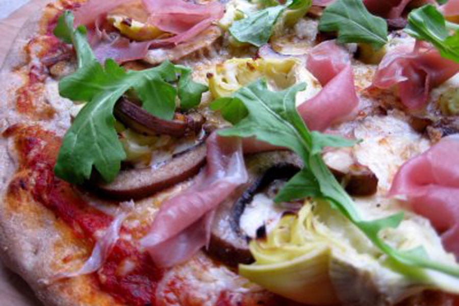 Portobello and Proscuitto Pizza What's Gaby Cooking
