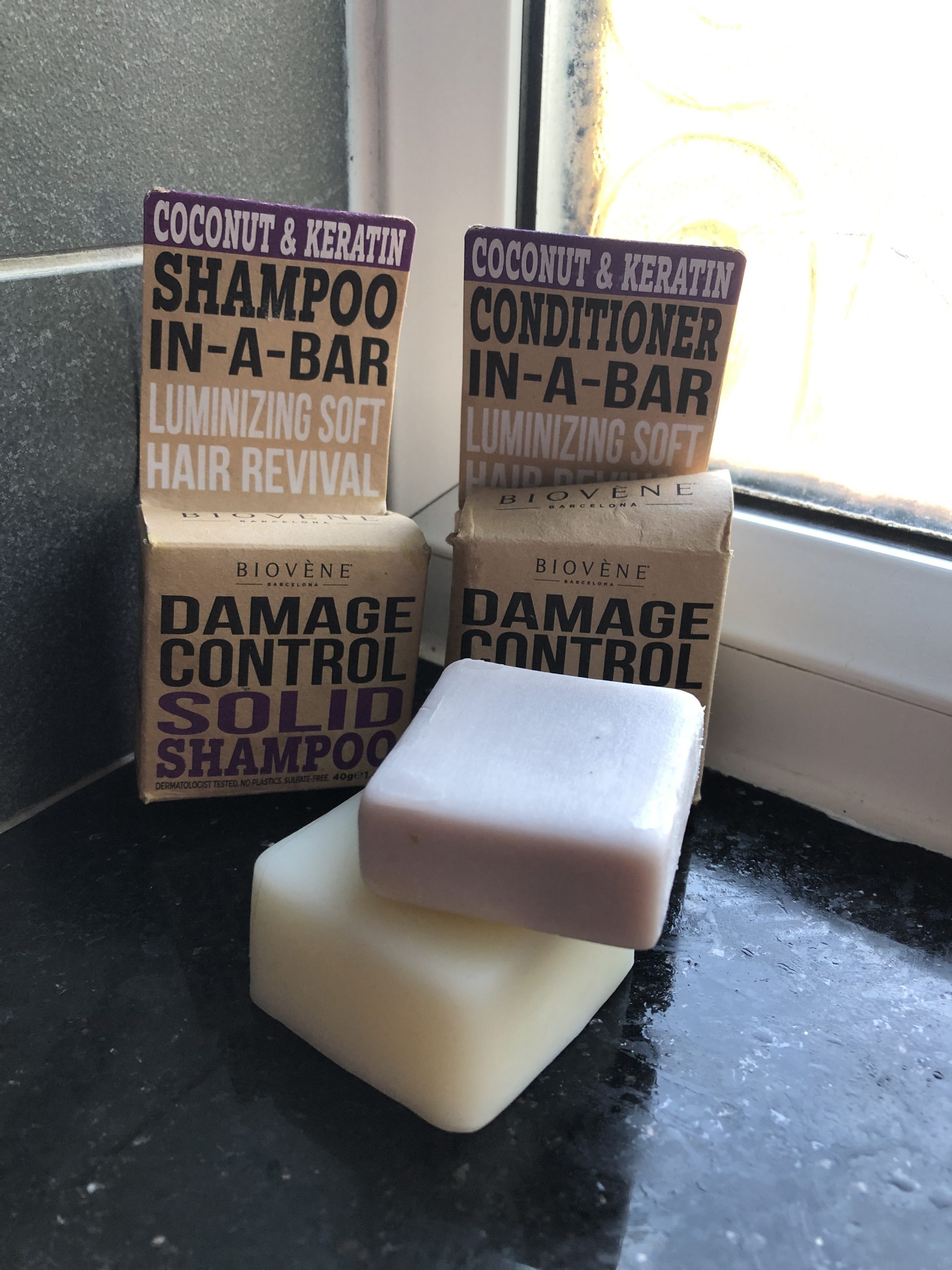 Biovene Coconut and Keratin Shampoo and Conditioner Bars Review What