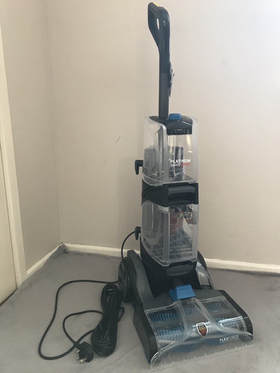 Vax Platinum Smartwash Carpet Cleaner Upright Antibacterial Washer