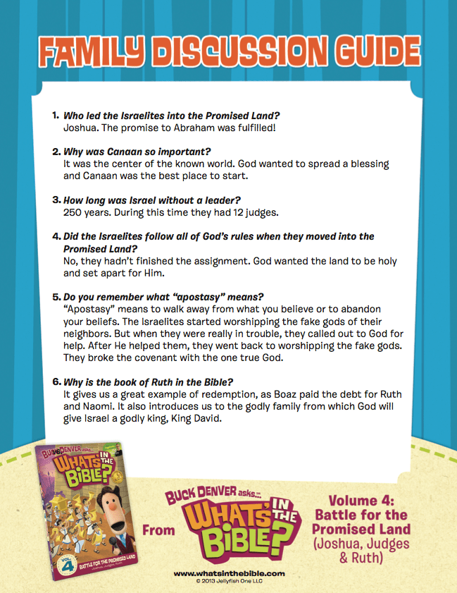 Volume 4 Family Discussion Guide What's in the Bible? Whats in the
