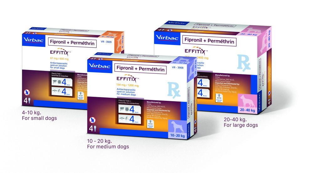 Virbac brings to PH spot on topical solution Effitix for prevention of external parasites in pet dogs Effitix Box Triangle copy-min