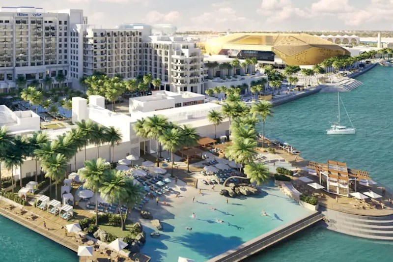 Stay at the new Hilton Abu Dhabi Yas Island with park access from Dhs429