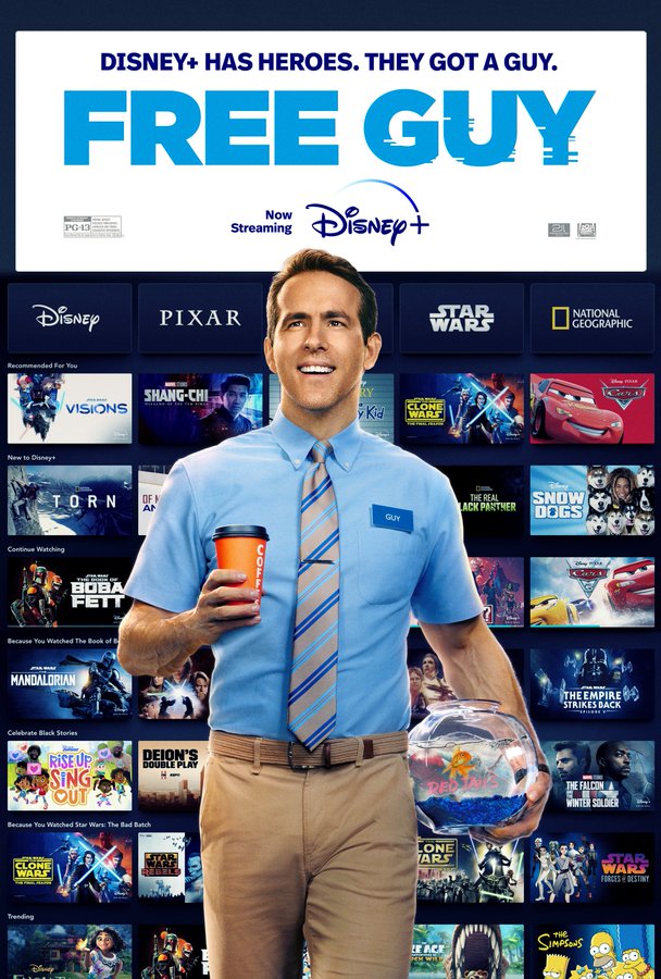 “Free Guy” Is Out Now On Disney+ (US) What's On Disney Plus