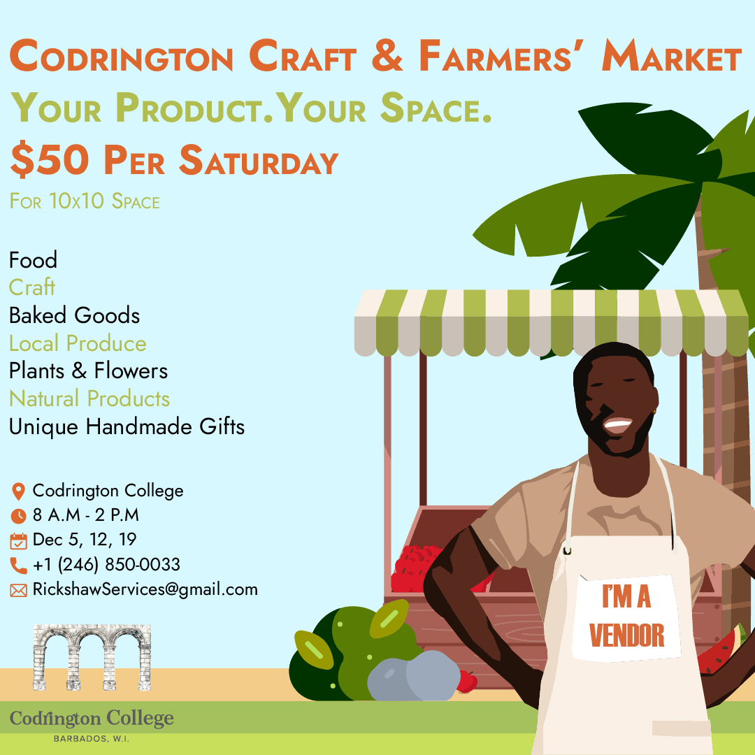 Baltimore Entrepreneur Speaking Events 2023 Codrington College Farmers' Market What's On In Barbados 20201205