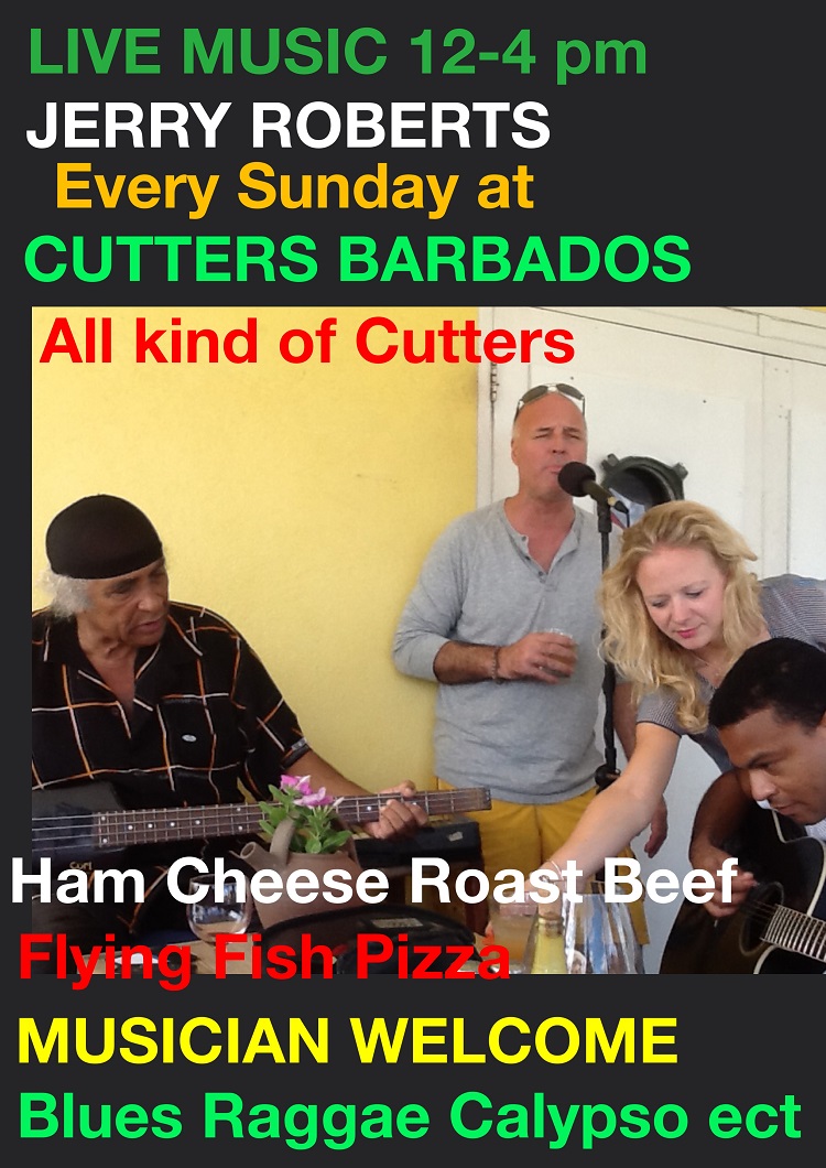 Music Afternoon at Cutters with Jerry Roberts What's On In Barbados