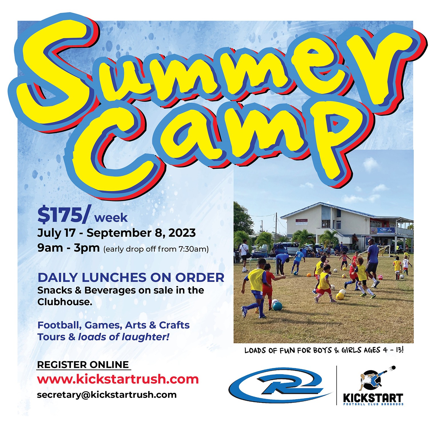 KICKSTART RUSH SUMMER CAMP 2023 What's On In Barbados 20230717 to 20230731