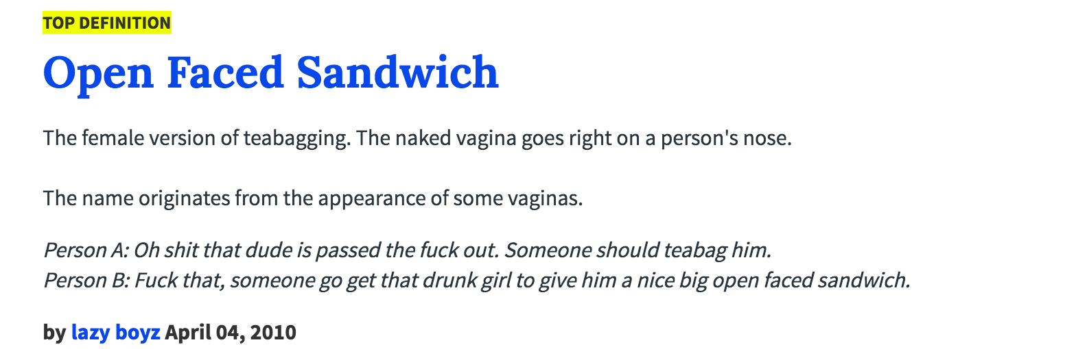 Pushing Up Urban Dictionary CafGroup