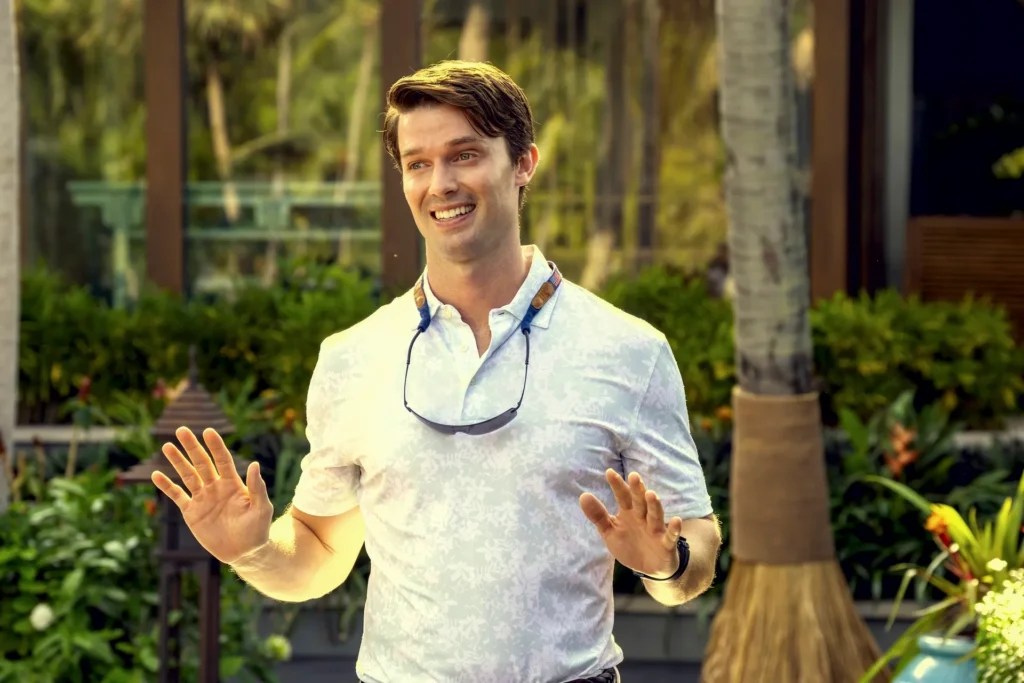 Patrick Schwarzenegger reacts about his role in The White Lotus