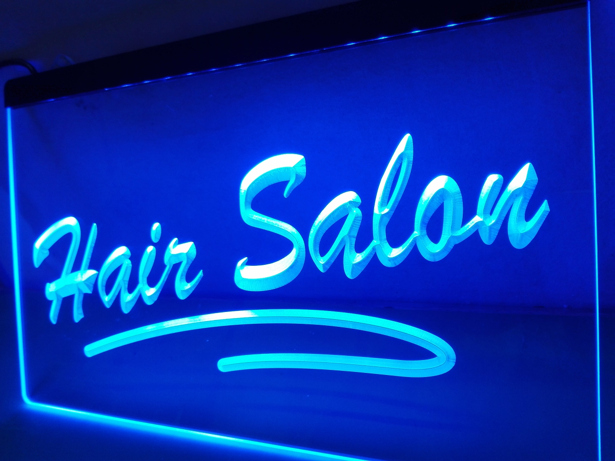 Hair Salon neon sign LED sign shop What's your sign?