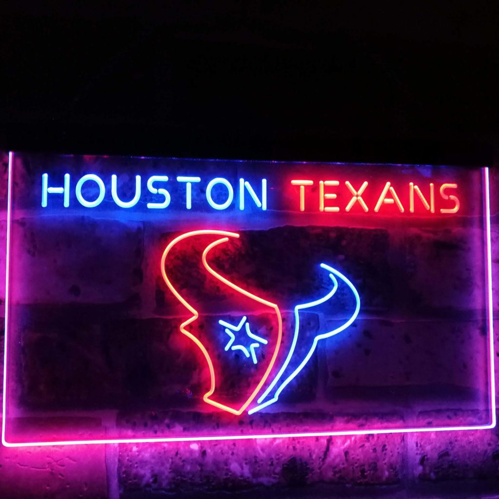 Houston Texans Football Bar Decoration Gift Dual Color Led Neon Sign neon sign LED sign