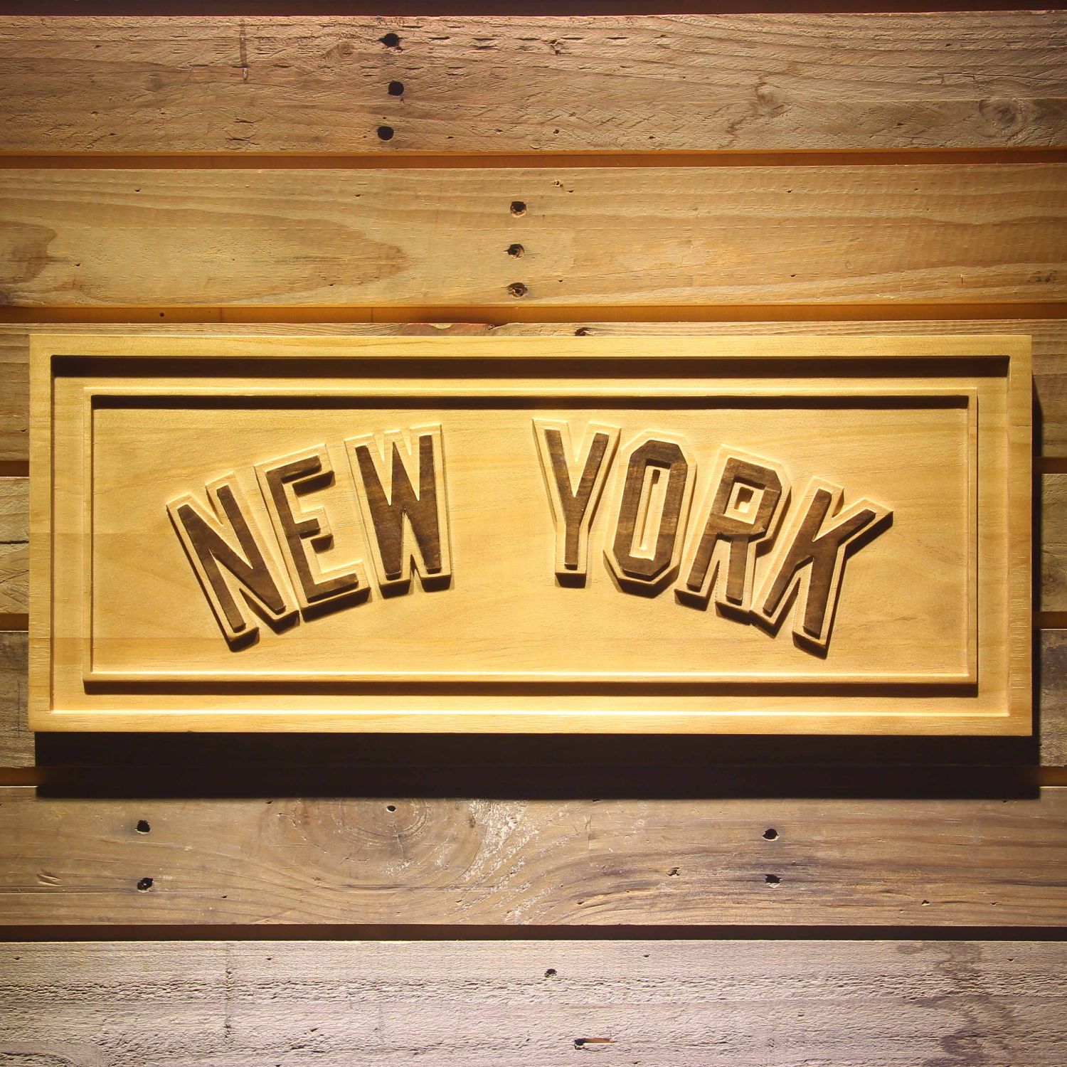 New York Yankees 5 Wood Sign neon sign LED sign shop What's