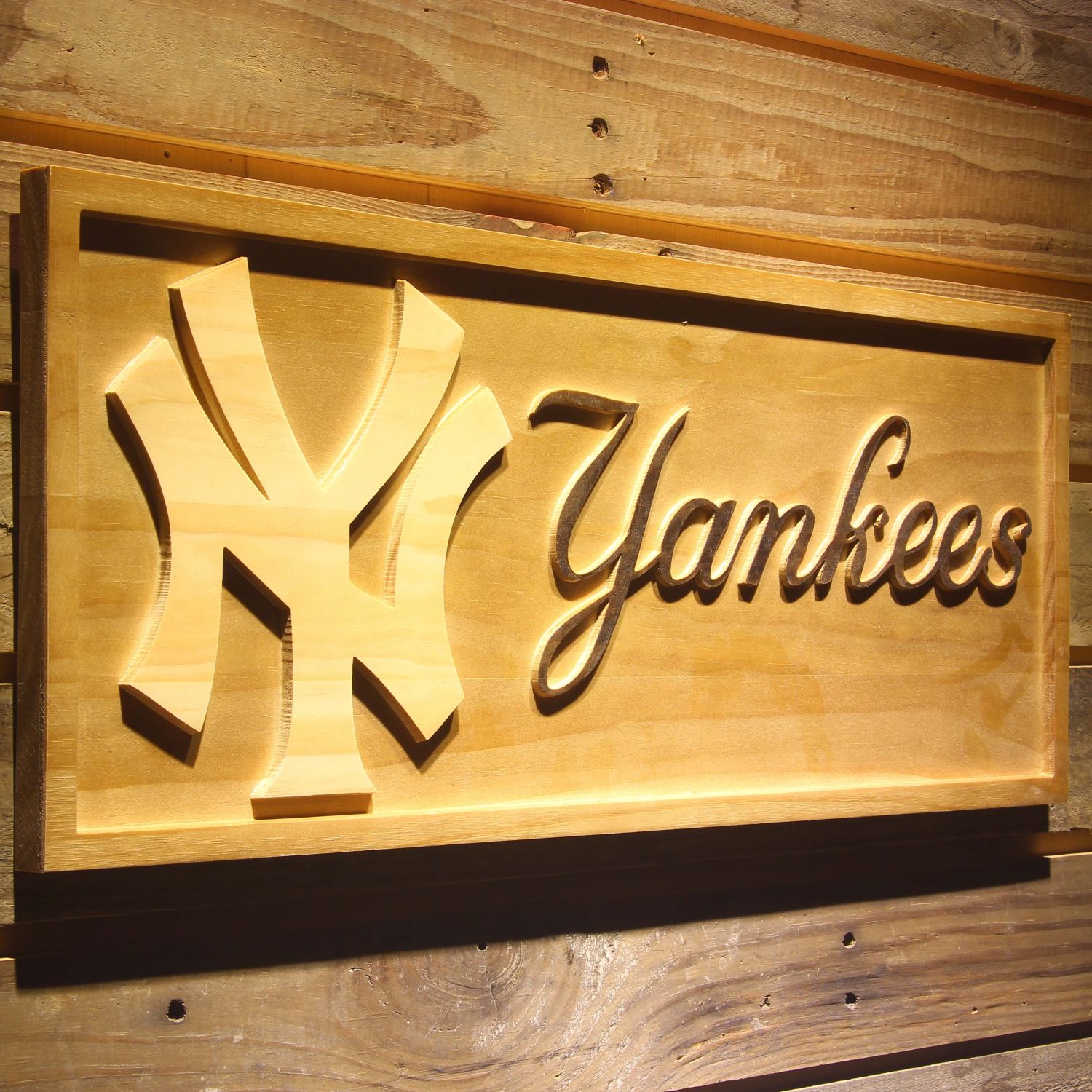 New York Yankees 6 Wood Sign neon sign LED sign shop What's