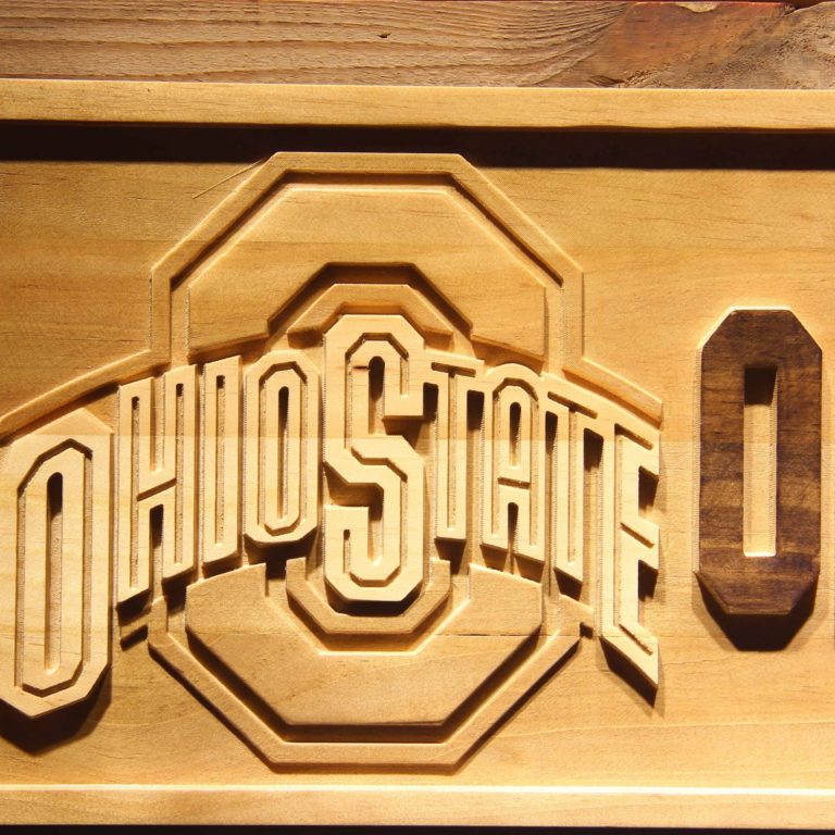 Ohio State Buckeyes Wood Sign neon sign LED sign shop What's