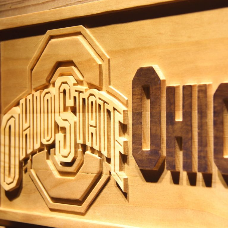 Ohio State Buckeyes Wood Sign neon sign LED sign shop What's