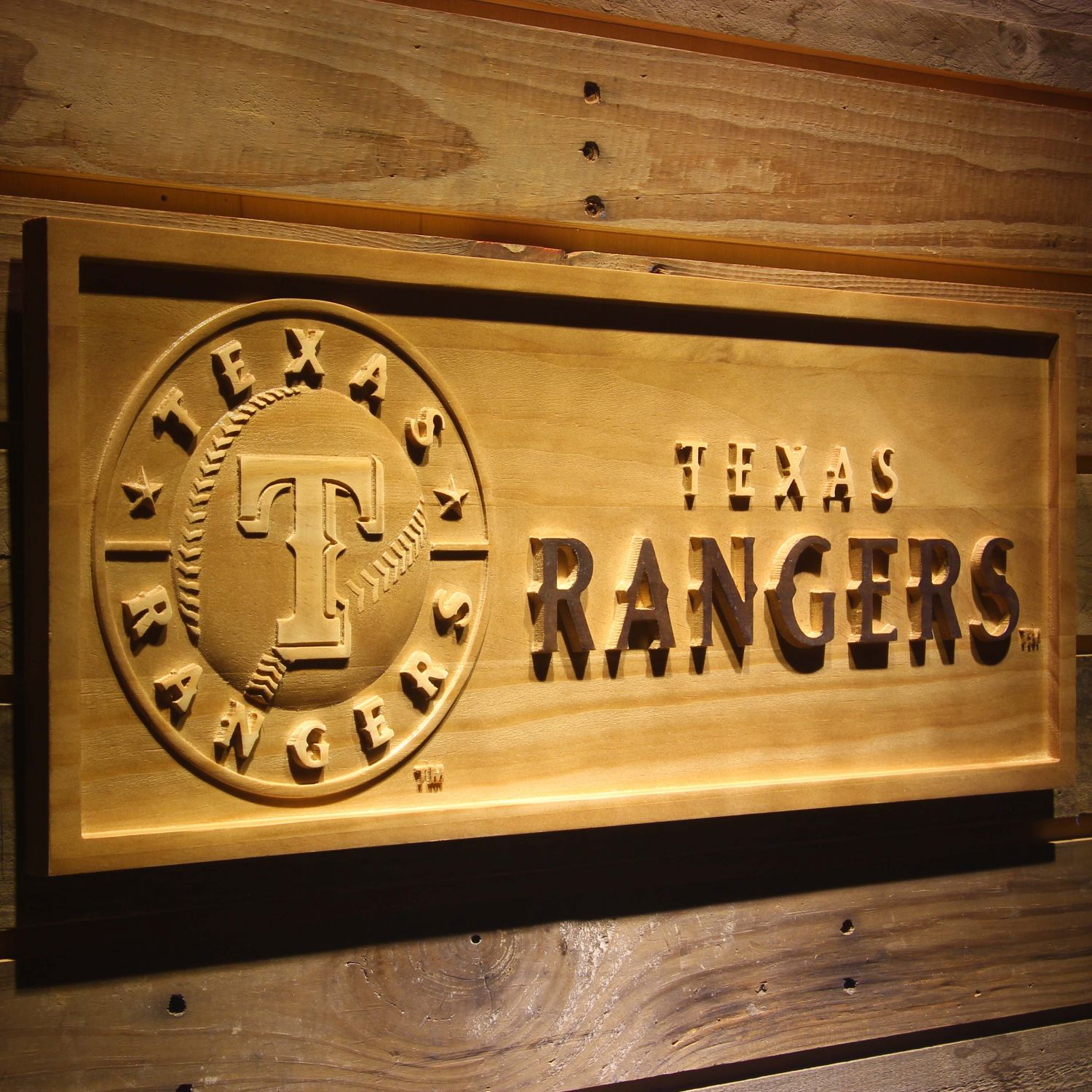 Texas Rangers Wood Sign neon sign LED sign shop What's your sign?