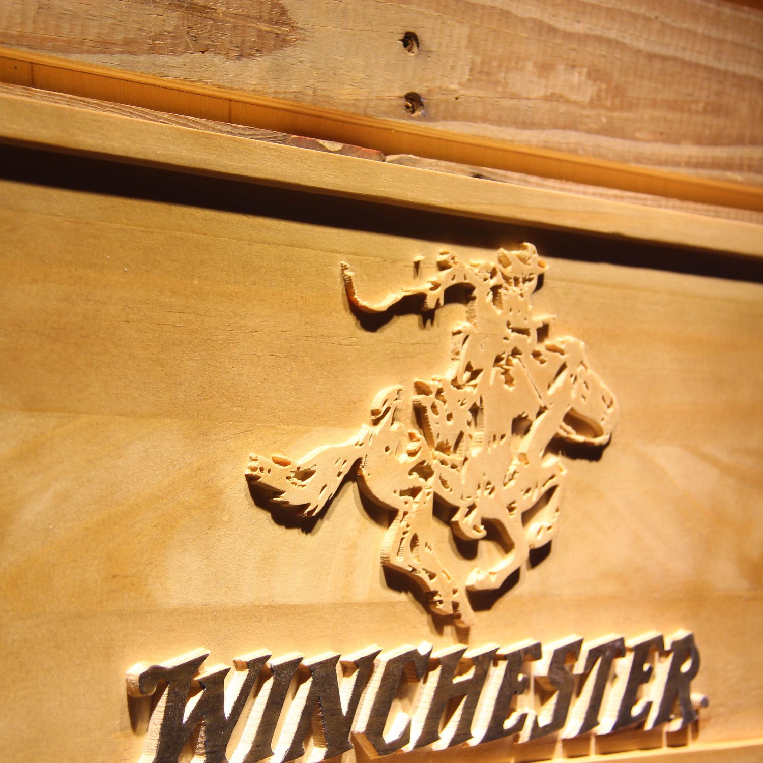 Winchester Wood Sign neon sign LED sign shop What's your sign?