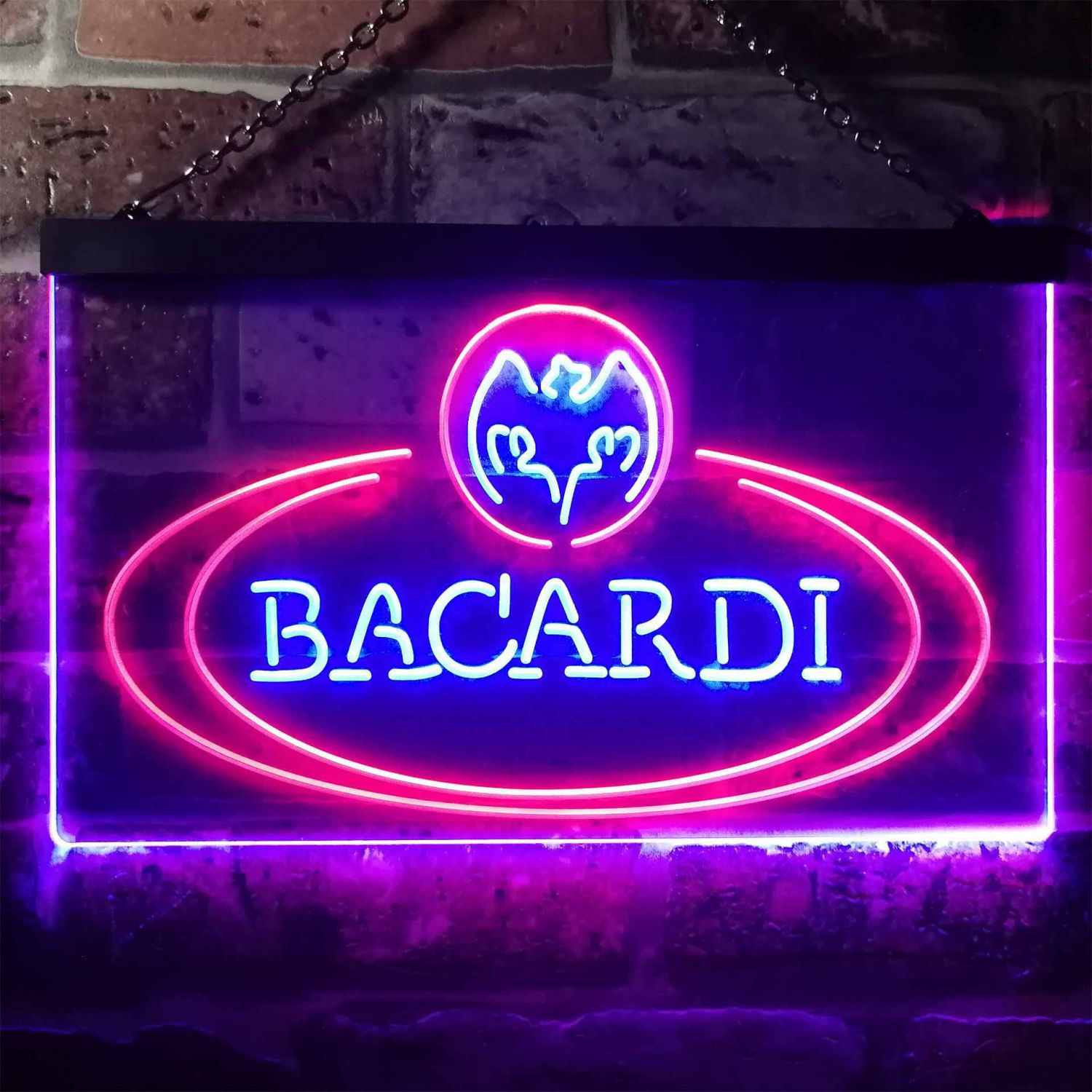 Bacardi Banner Logo LED Neon Sign neon sign LED sign shop What