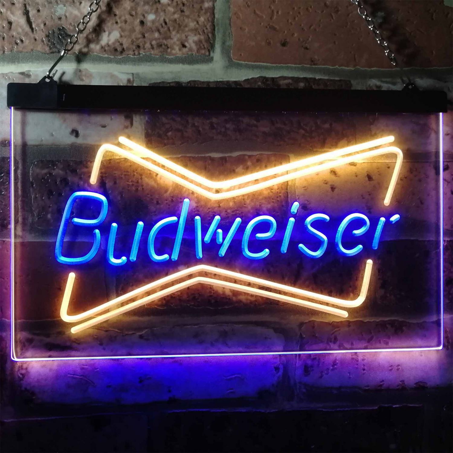 Budweiser 1 LED Neon Sign neon sign LED sign shop What's your sign?