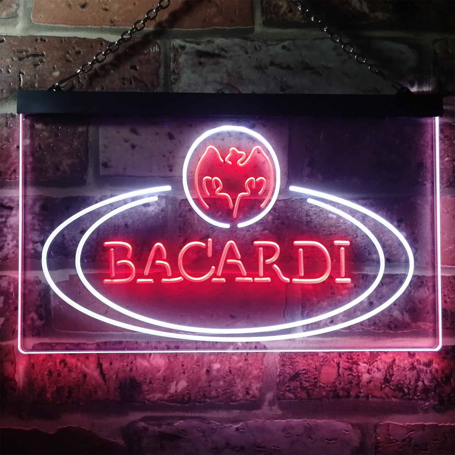 Bacardi Banner Logo LED Neon Sign neon sign LED sign shop What